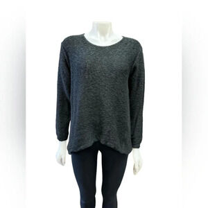 Shannon Passero Knit Sweater Black Flare High Low  Womens Size Small.
